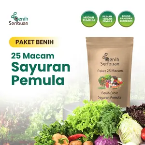 Paket 25 Benih Sayuran Pemula - Benih Seribuan