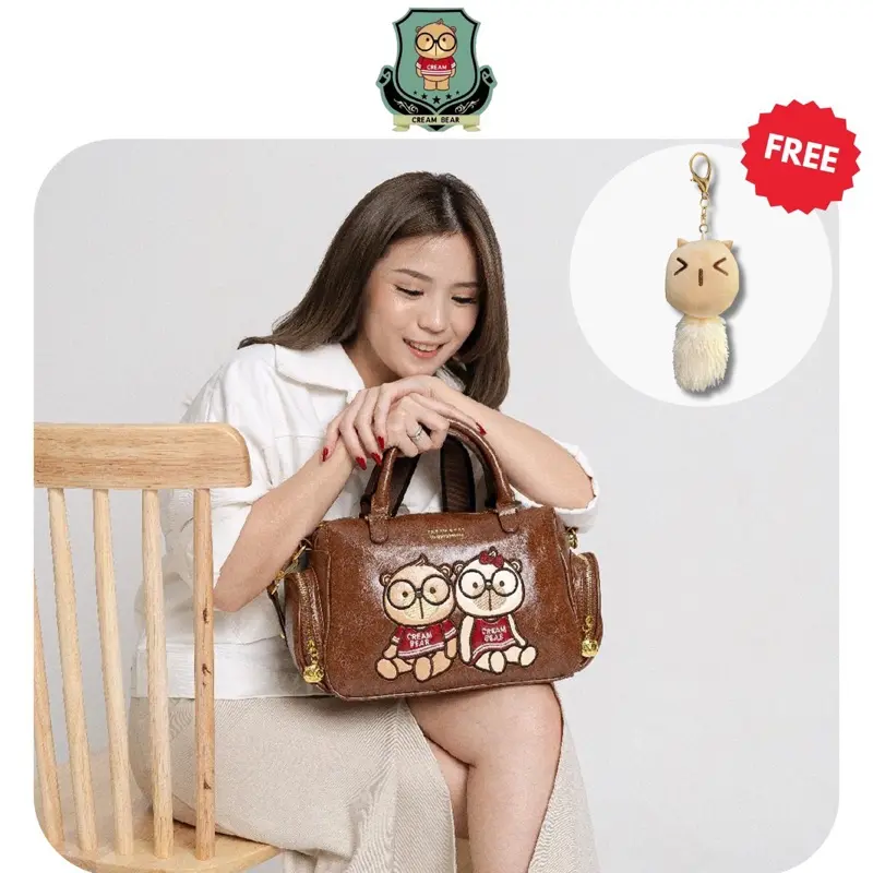 Sammao Creambear Tas Selempang Tas Tenteng kulit wanita original C12761 - C13241 - C13361 - C13431 0