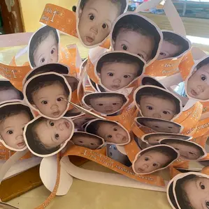 TOPI ULTAH LUCU REQUEST MUKA ANAK BISA UKURAN ANAK DAN DEWASA (10pcs)