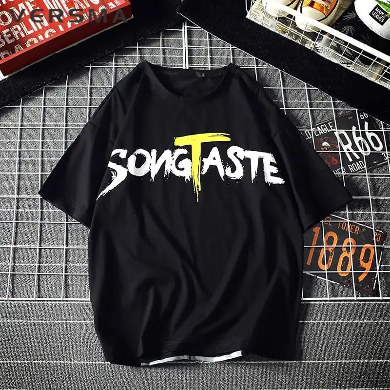 Baju Kaos Overisze Pria Wanita Unisex T-shirt Pakaian Pria Size M|L,XL,XXL,XXXL Baju Distro Outfit Cowok Unisex Terlaris Oversize SONGTA  - SEFO.ID 2