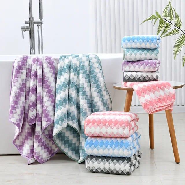 Product Introduction of COD Paket Handuk Dewasa 3 pcs Handuk Microfiber uk 70 x 140 cm Hadiah Kado 10