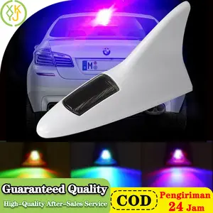 XYKJ Antena Sirip Hiu Mobil LED Surya Sirip Hiu Atap Mobil Hybrid LED Tenaga Surya Solar Panel Car