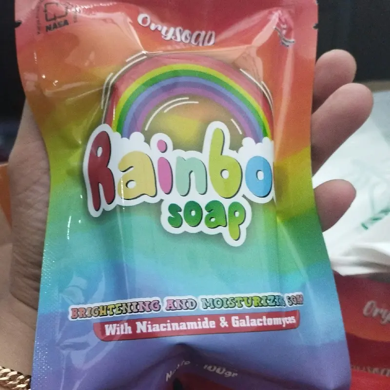 RAINBOW  /SABUN PENCERAH KULIT/SABUN PELANGI /HERBAL RAINBOW SOAP ORYSOAP 1