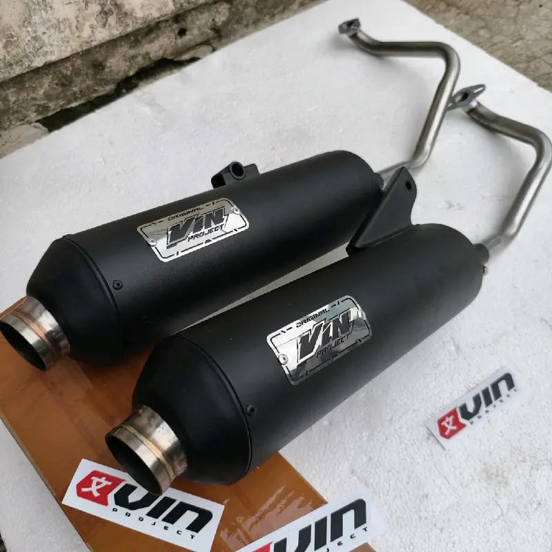 Knalpot MONCONG OUT 50mm TYPE LUSTER SARINGAN BOR BORAN 3×3 Engker Moncong Shijiro Original Vin Project Fullsistem Beat Scoopy mio sporty Vario nmax all matic Kendaraan 2