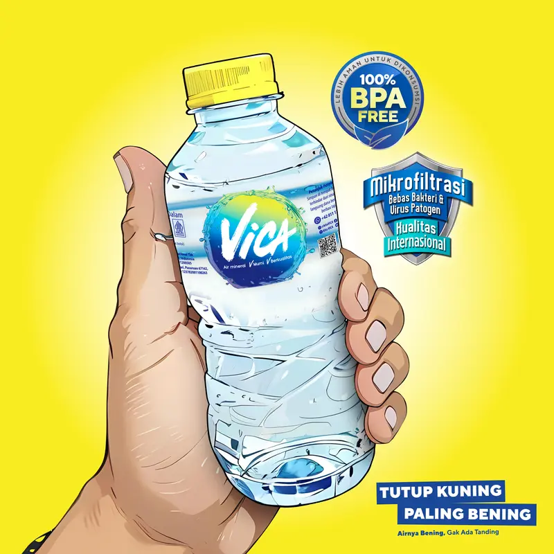 5 KARTON AIR MINERAL VICA PET 220ML [120 BOTOL] 4
