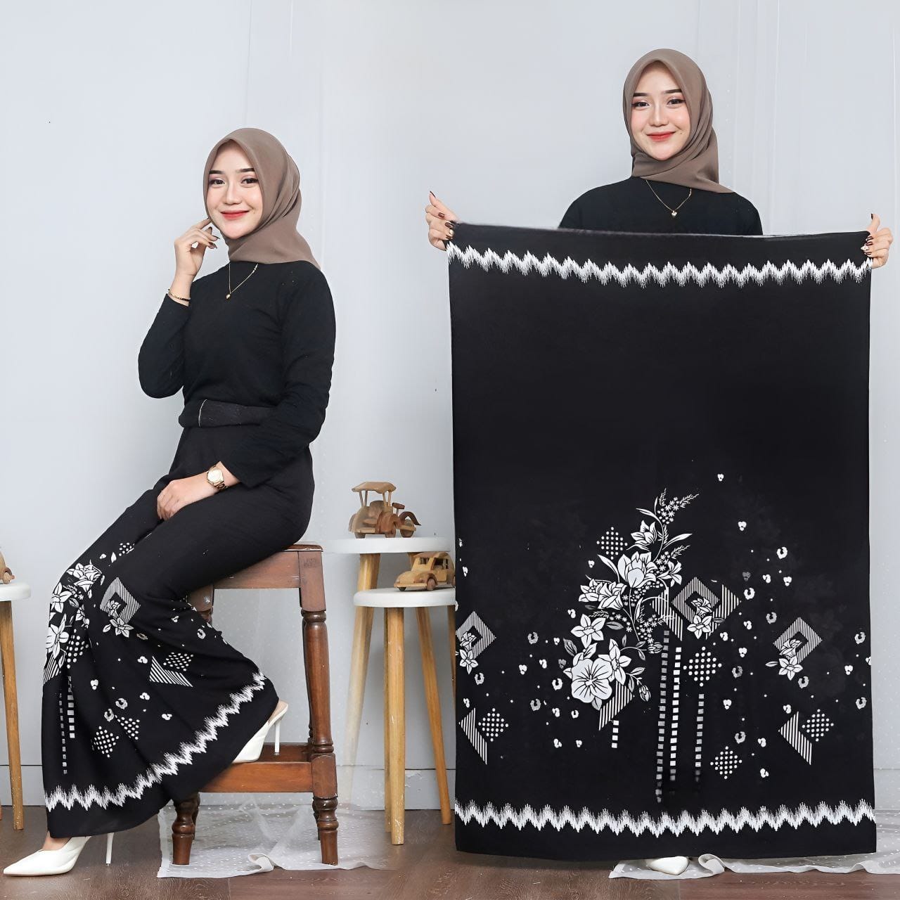 Promo New Sarung santri wanita Pondok pesantren  nyaman di pakai/ Sarung santri Motif printing terbaru 2024/Sarung Putri bahan Rayon lembut dan adem di Pakai/Sarung santri Batik kekinia Nyaman Wanita Muslim Pekalongan