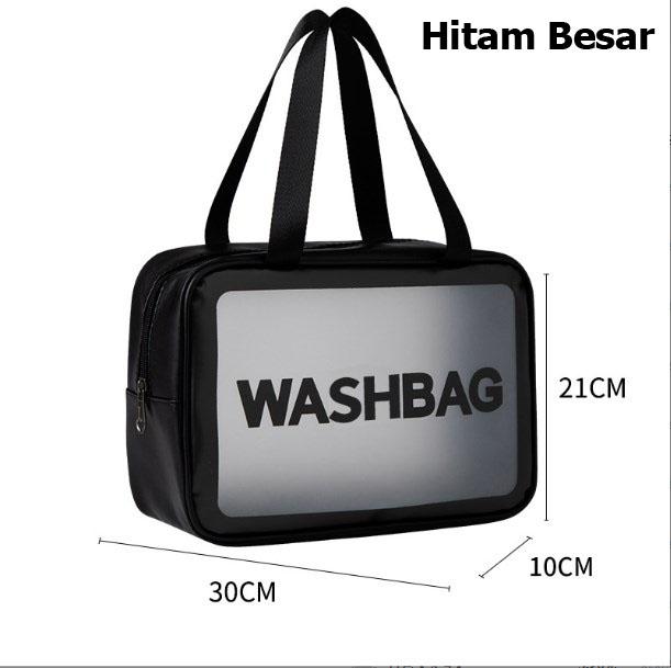 Penyimpanan Kosmetik Transparan WASHBAG Waterproof High Quality - Travel Organizer Bag 5