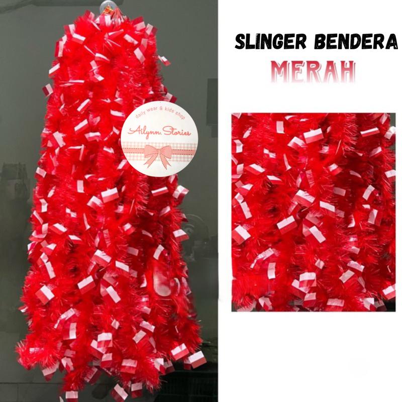 Slinger Merah Putih / Hiasan Rumbai HUT RI Merah Putih8 - Shop | Tokopedia