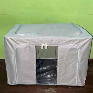 100L harga murah storage box  besar  kotak penyimpanan baju  Bisa dilipat box baju tempat penyimpanan Serbaguna Rumah organizer tempat  pakaian