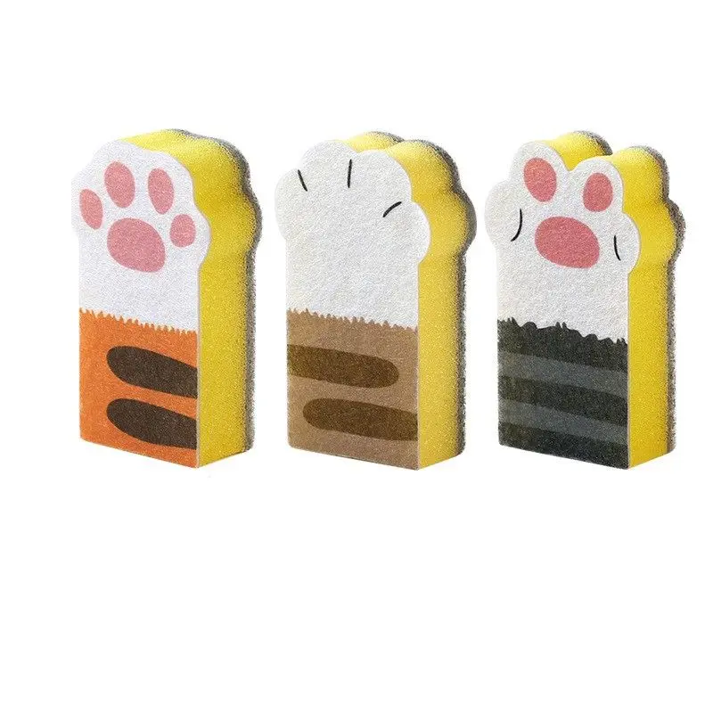 Soft And Gentle Cat Claw Sponge Wipe Set For Stubborn Stain Removal And Lasting Use