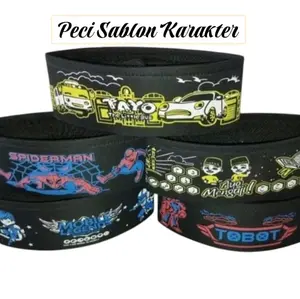 Peci Kopeah Songkok anak karakter Upin Ipin, tobot, Spiderman, tayo