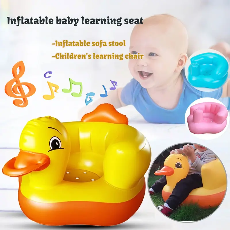 nflatable Baby Sofa Seat Built in Air Pump Infants Feeding Chair ...
