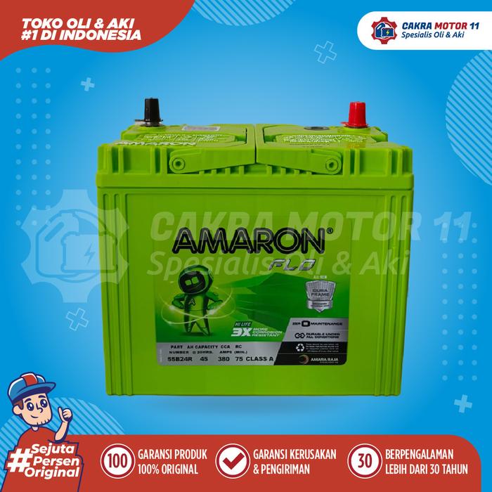 Gambar AKI DAIHATSU XENIA AMARON HILIFE NS 60 / 55B24R 45AH dari Cakra Motor 11 Kota Administrasi Jakarta Barat Tokopedia