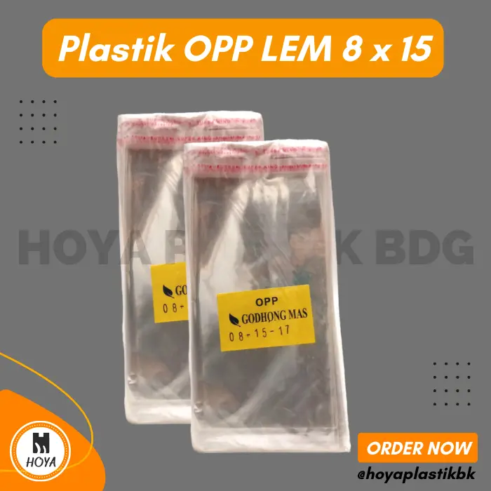 PLASTIK OPP LEM 8X15 / PLASTIK OPP SEAL 8X15 BENING