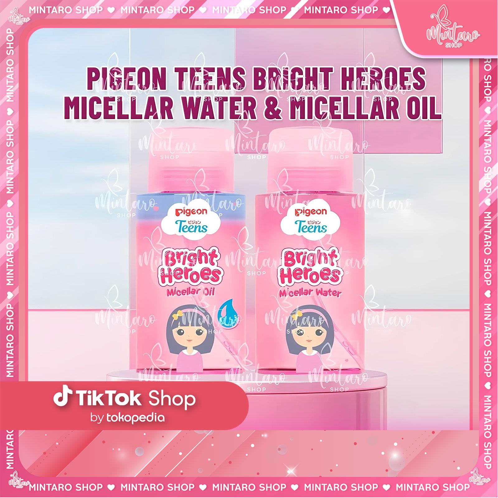 Pigeon Teens Bright Heroes Micellar Water & Oil 100 ML | Pembersih Wajah Double Cleansing Pigeon Teens Bright Heroes Micellar Water & Oil 100 ML | Pembersih Wajah Double Cleansing