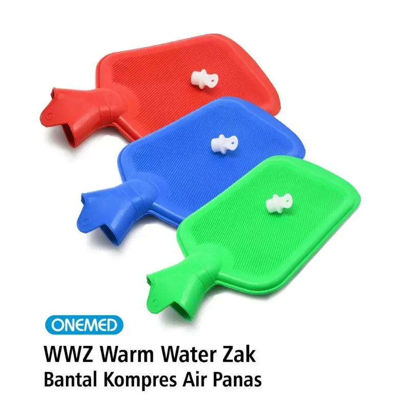 HOT WATER BAG Kantong Kompres Air Panas Hangat WWZ Alat Terapi Nyeri Haid Cedera Otot Kompres Demam Anak Dewasa Pemanas Perut Sakit Pegal Linu Bantal Kompres Dingin Onemed Penghangat Sakit Perut Kembung Alat Kantong isi Air 2 Liter Serbaguna Buli Ice 5