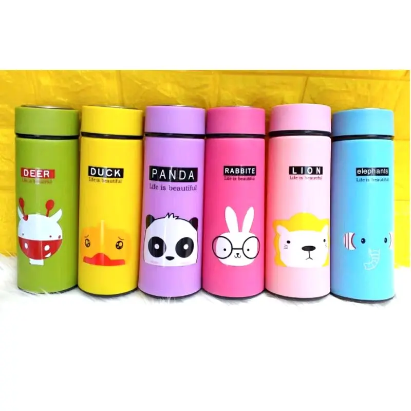B ( B90 ) MY BOTTLE KACA SIX OUP ANIMAL / BOTOL MINUM TANPA DUS Plastik Kitchenware Water 2