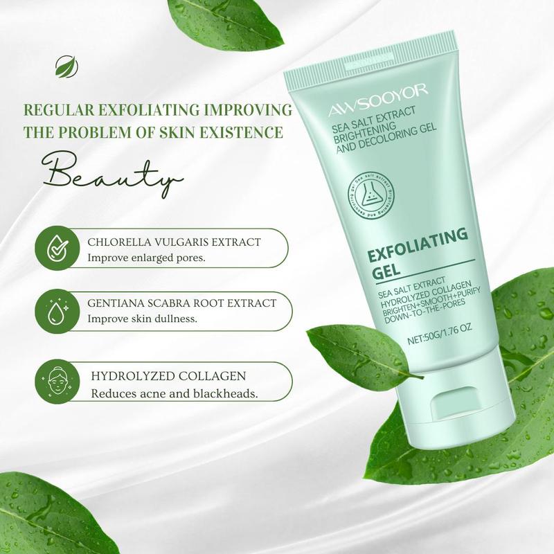 【3pcs 59,000₫ Chlorella Exfoliating dành cho mặt tẩy tế bào chết Kiểm soát dầu Làm sạch sâu Tẩy tế bào chết thu nhỏ lỗ chân lông Tươi mới | Phù hợp với mọi loại da