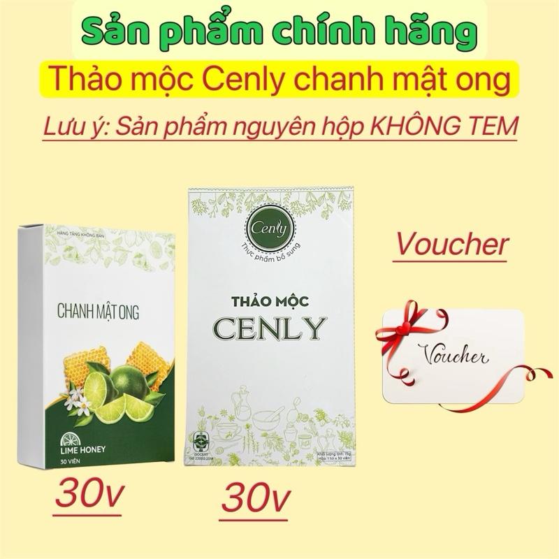   CÓ HỘP  1 hộp thảo mộc Cenlyy - Tặng 1 hộp chanh mật ong & voucher - trà dạng viên hỗ trợ đẹp da nhuận tràng 