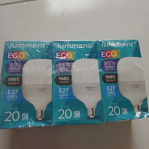Paket 3 Pcs Lampu Bohlam Platinum LED Bulb Capsule Jumbo 5W 10W 15W 20W 30W 40 Watt - Cahaya Putih