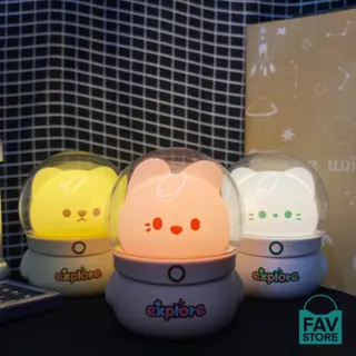 Lampu Meja Unik Aesthethic Model Astronot - Lampu Tidur Mini Aesthetic Rechargeable - Aksesoris Kamar Tidur Aesthetic 0