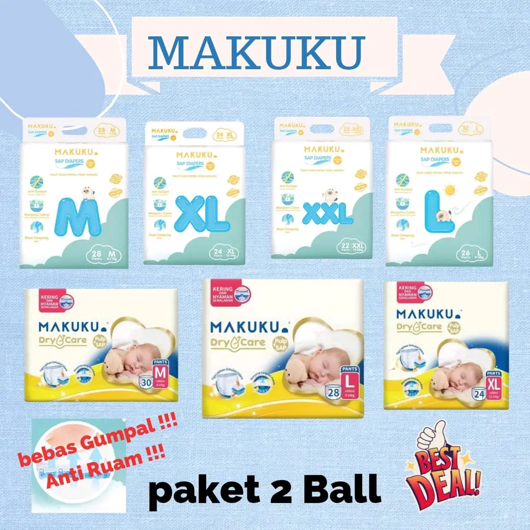 2 Ball MAKUKU COMFORT FIT M28 L26 XL24 XXL22