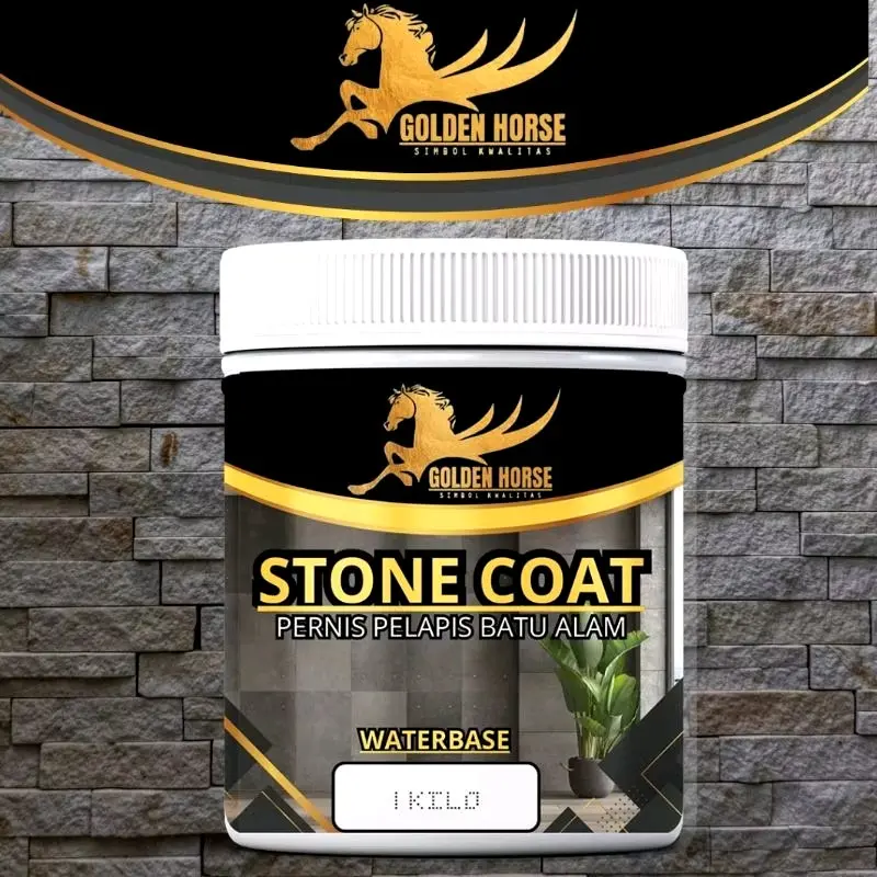 Pelapis Batu Alam Stone Coat 1kg - Cat Paint glossy Minimalis