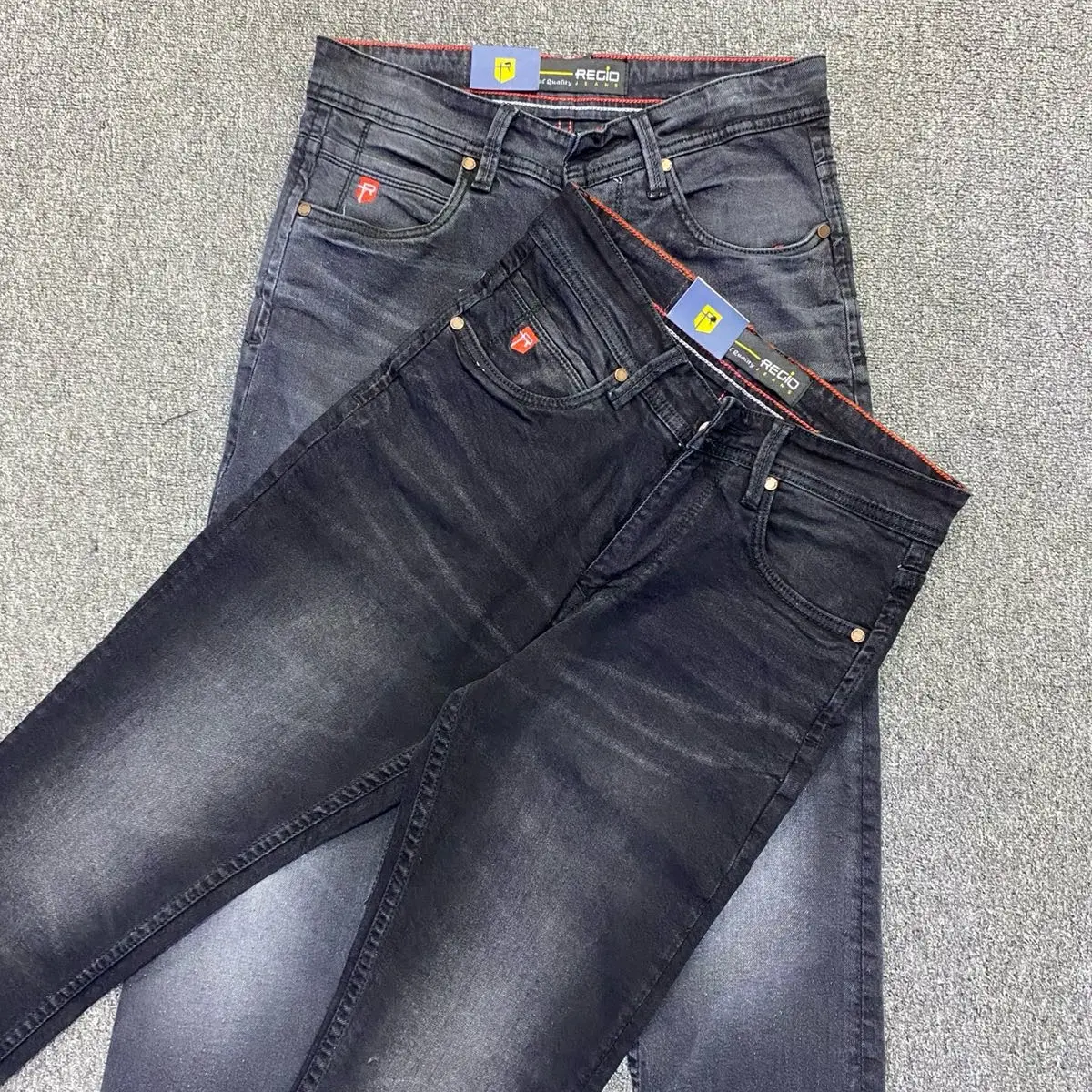 REGIO JEANS [WS12] CELANA JEANS PANJANG SLIMFIT BAHAN DENIM MELAR