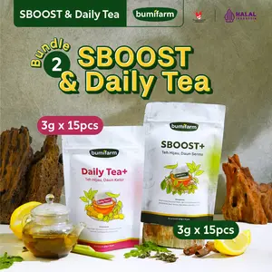 DAILY TEA & SBOOST+ TEH HIJAU/ GREEN TEA