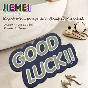 JIEMEI Keset Menyerap Air Bentuk Special uk 38x58cm Anti Slip - Keset Kamar Mandi anti slip aeshtetic motif 3D