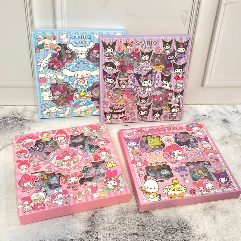 Stiker 100 Lembar Sanrio CYK ST-1404 Kuromi Cinnamoroll My Melody 4