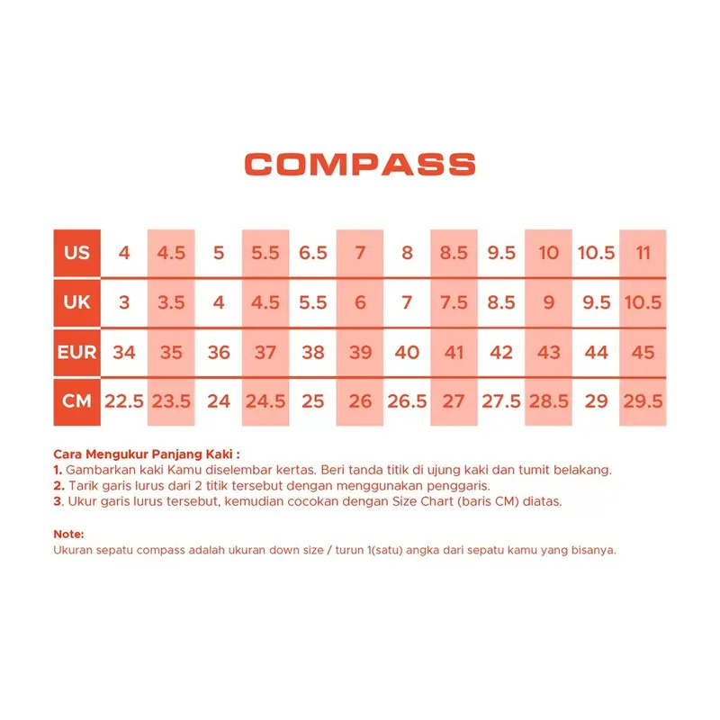 [Original 100%] Compass Retrograde SLIP-ON BW 5