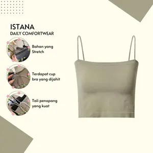 Istana - 1062 Tanktop Wanita Tali Sphagetti Import Style Korea Import Premium