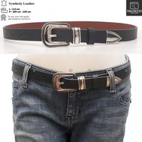 Gambar TALOCCO Ikat Pinggang Wanita Sabuk Kulit PU Lebar 3 cm Premium Quality Belts dengan P 90 cm - 125 cm - Hitam L 2,5 cm, 105 cm dari TALOCCO Kota Administrasi Jakarta Pusat 3 Tokopedia