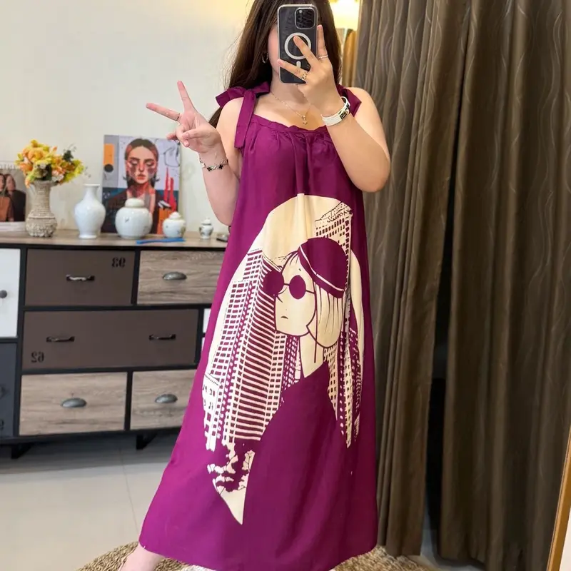 Dress Daster Wanita Yukensi Tali Busui Bahan Rayon NAYLA 2