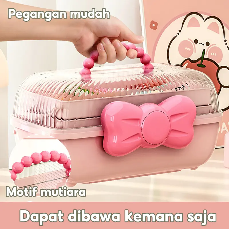 Storage Pita 3 tingkat / box penyimpanan ikat rambut dan aksesoris lainnya 3