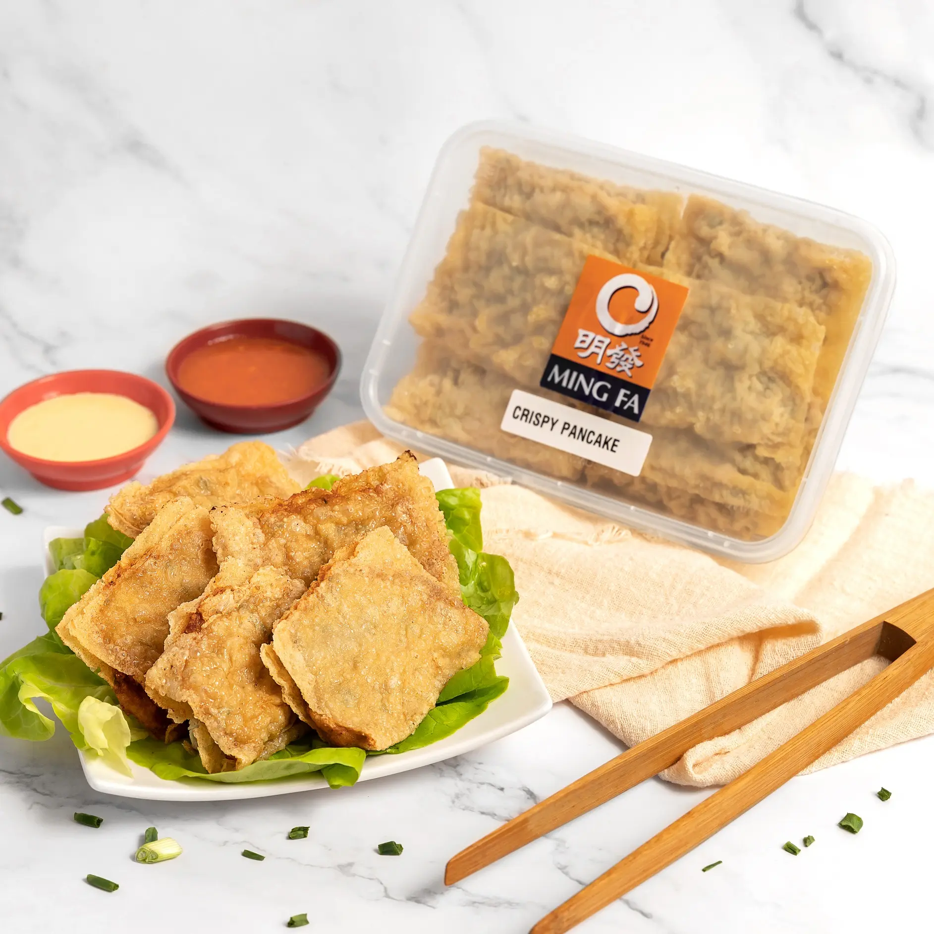 Ming Fa Crispy PanCake (Tau Kee) (10pcs) - Frozen, Handmade with Beancurd Skin