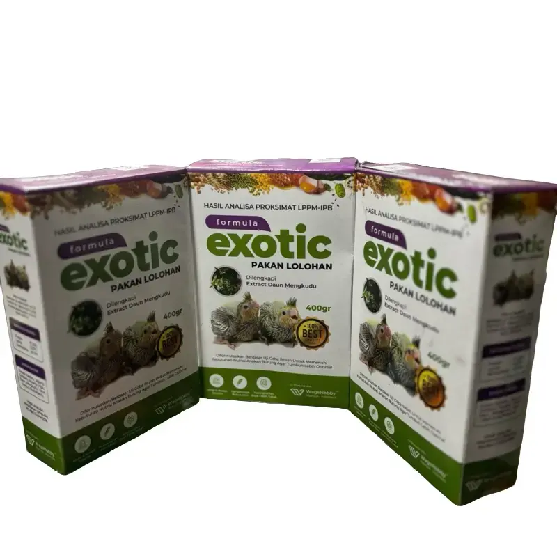 BUBUR LOLOHAN FORMULA  PAKAN MAKANAN PIYIK ANAKAN BURUNG EXOTIC 400GRAM