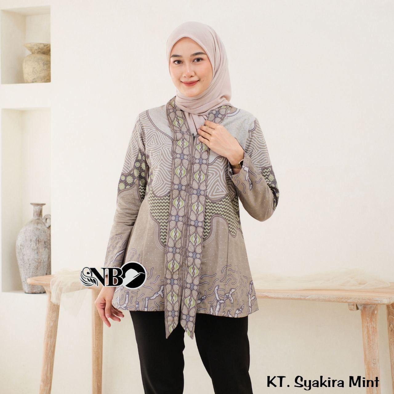 BAJU BATIK ATASAN BATIK WANITA MODERN M,L,XL,XXL asli PEKALONGAN COD Dewasa