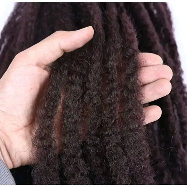 RAMBUT SAMBUNG ISI 12 HELAI RAMBUT SULAM RAMBUT ANYAM BRAID HAIR AFRICAN STYLE KINKY BRAID RAMBUT KUPANG 4