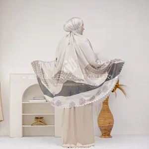 ALIF GALLERY - Mukena Dewasa Armani Silk Premium Jumbo Travel Model 2 in 1 Milena Series Motif Muslim Mewah