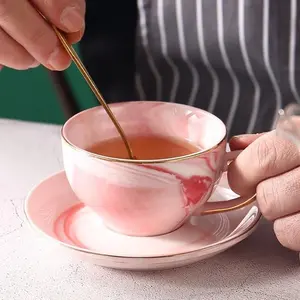 TERJAMIN Alley Teapot Set with Hanger / paket cangkir teh marmer + gantungan