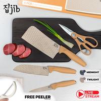 Gambar [HOMETHINGS.ID] JIB Diamond Knives Set / Knife Set Diamond Anti Karat / Pisau Dapur Multifungsi Anti Lengket Stainless Steel - TWILIGHT dari JIB Indonesia Kota Bogor 3 Tokopedia