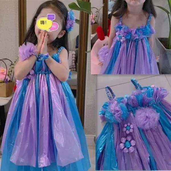 Quần Áo Bảo Vệ Môi Trường Cho Trẻ Em, Thủ Công, Bảo Vệ Môi Trường Bố Mẹ-Bé Thời Trang Trình Diễn Quần Áo, Quần Áo Biểu Diễn, Giảm Giá Cho Khách Hàng Mới