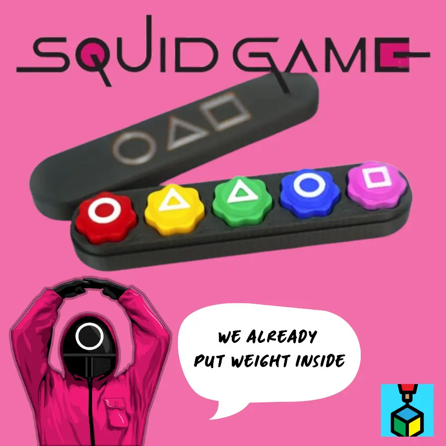 Cubic.this Batu Seremban Korea Gonggi Squid Game - Set 5pcs Permainan Menarik untuk Keluarga dan Rakan