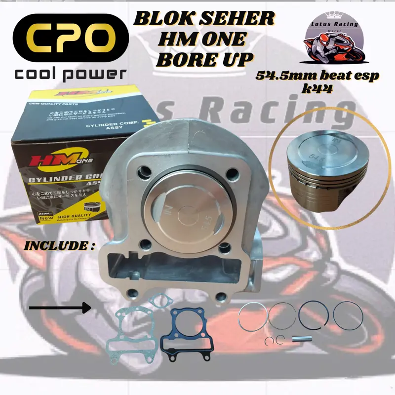 blok seher bore up beat esp 53mm 54.5mm boring racing beat k44 scoopy esp beat street 2015 2019 vario 110 piston ring hmone komplit lengkap 0