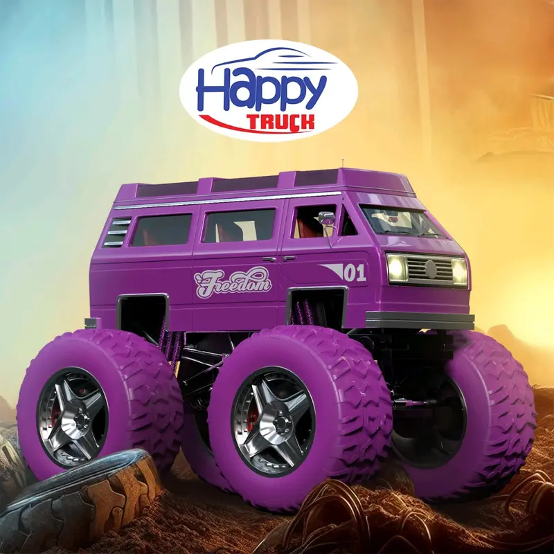 mainan anak happy truck combat truk monster truk karakter Mobil Toy 7