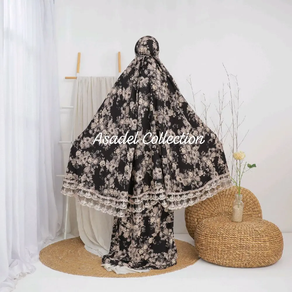 ASADEL - Mukena Mewah Rayon Viscose Premium Renda Sultan Murah  Mukenah Dewasa Cantik Motif