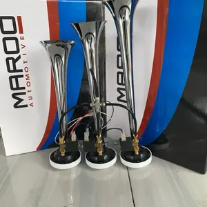 KLAKSON TELOLET 3 CORONG TELOLET MAROO 12V/24V, KLAKSON ANGIN MOBIL,TRUCK & BUS