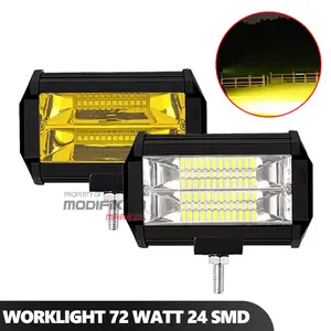 Lampu Tembak Offroad Motor Mobil Worklight Cree CWL LED Bar 72 Wattage 72W 24 SMD 3030
